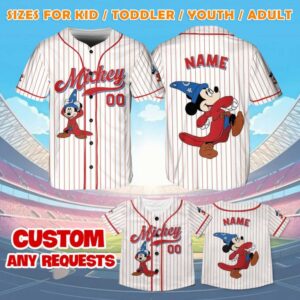 Mickey Mouse Sorcerer Jersey, Fatasia Mickey Jersey